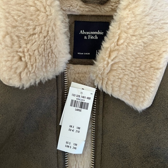 Abercrombie Suede Bomber Jacket - Picture 3 of 3